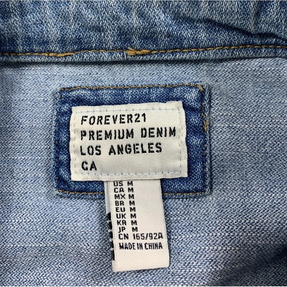 Forever 21 Distressed Jean Jacket - Picture 5 of 8